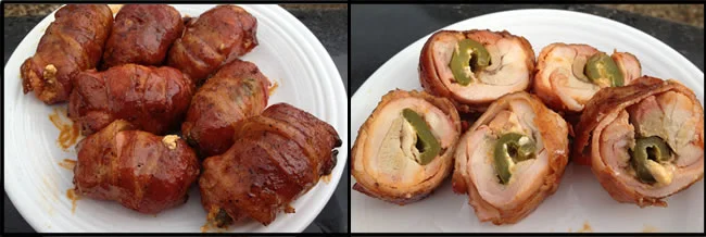 Smoked Bacon Wrapped Buffalo Chicken Roll-Ups