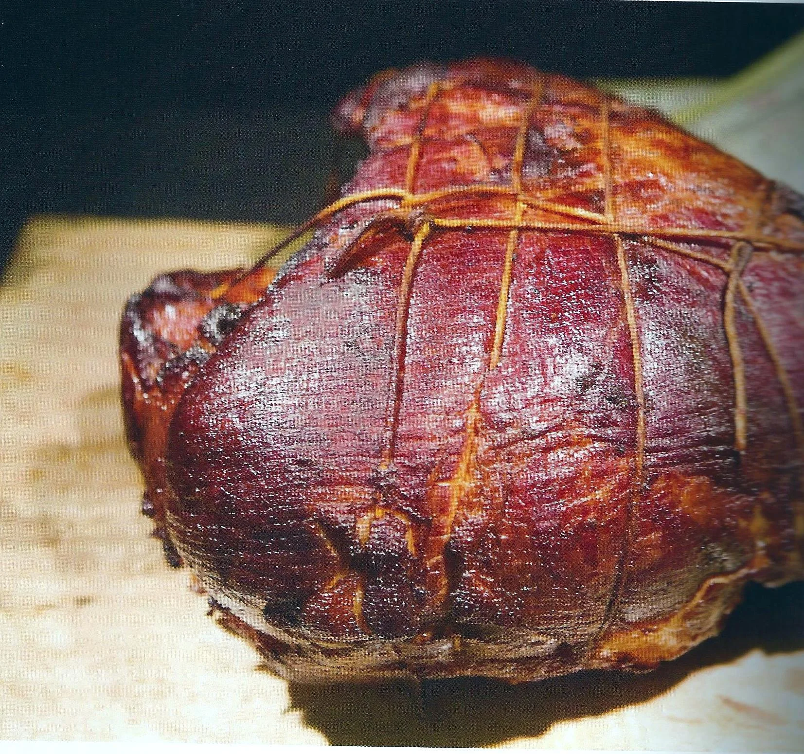 Slow-Smoked Ham with Bourbon Creole Glaze