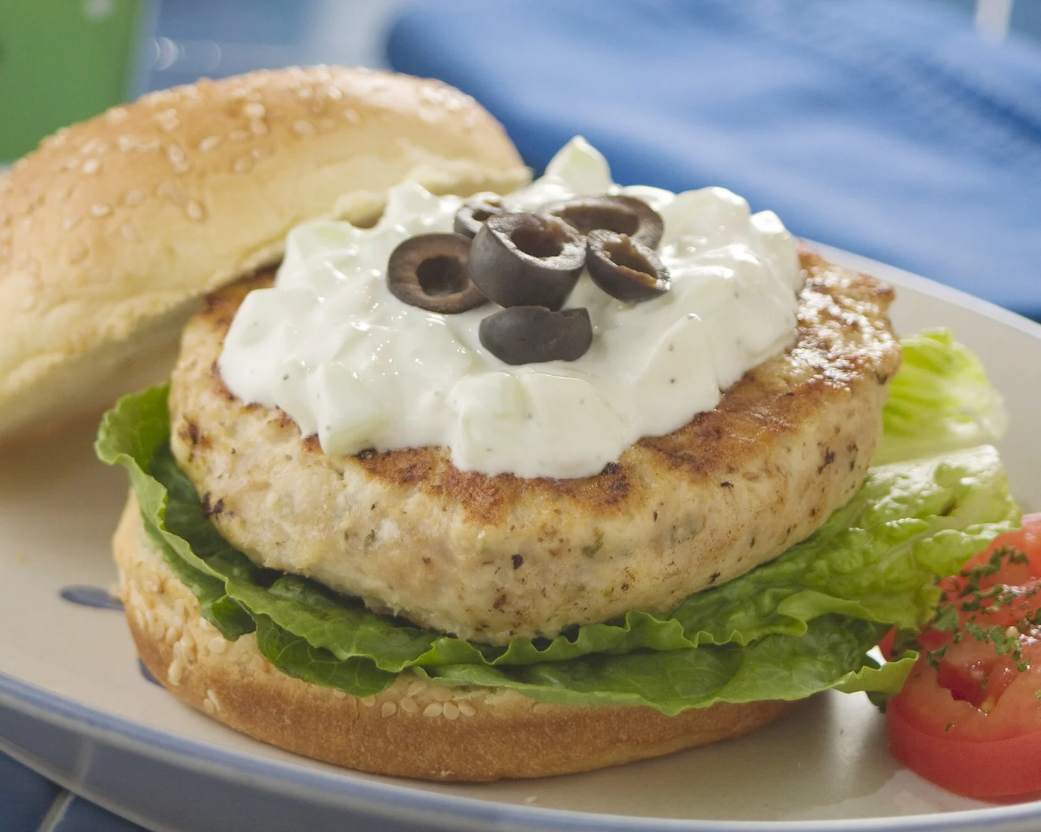 Grilled Greek Bistro Burger