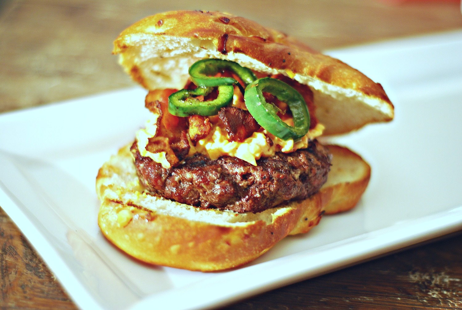 GrillGirl Pimento Cheese Jalapeno Burger