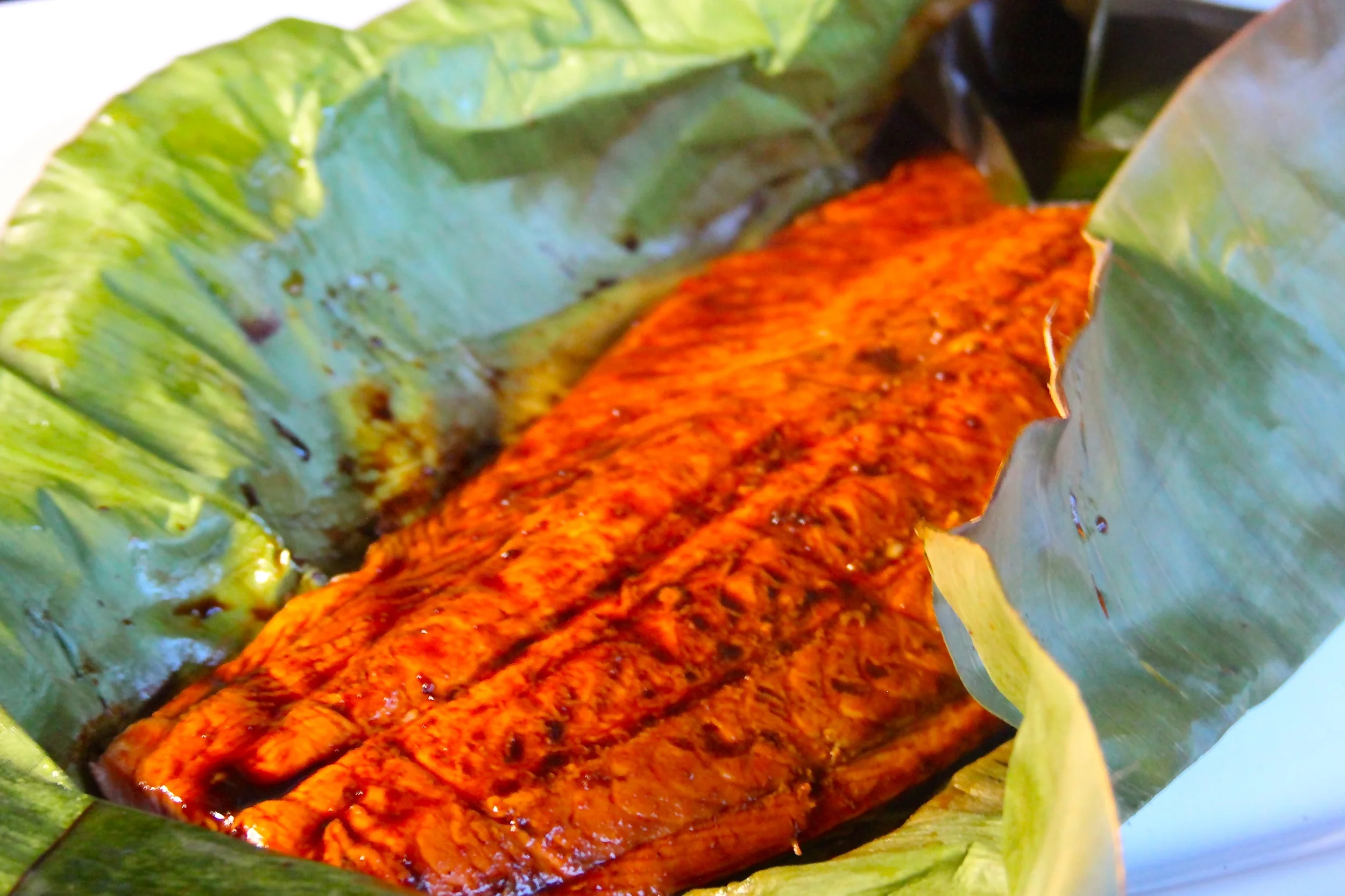 Grilled Banana Leaf Salmon