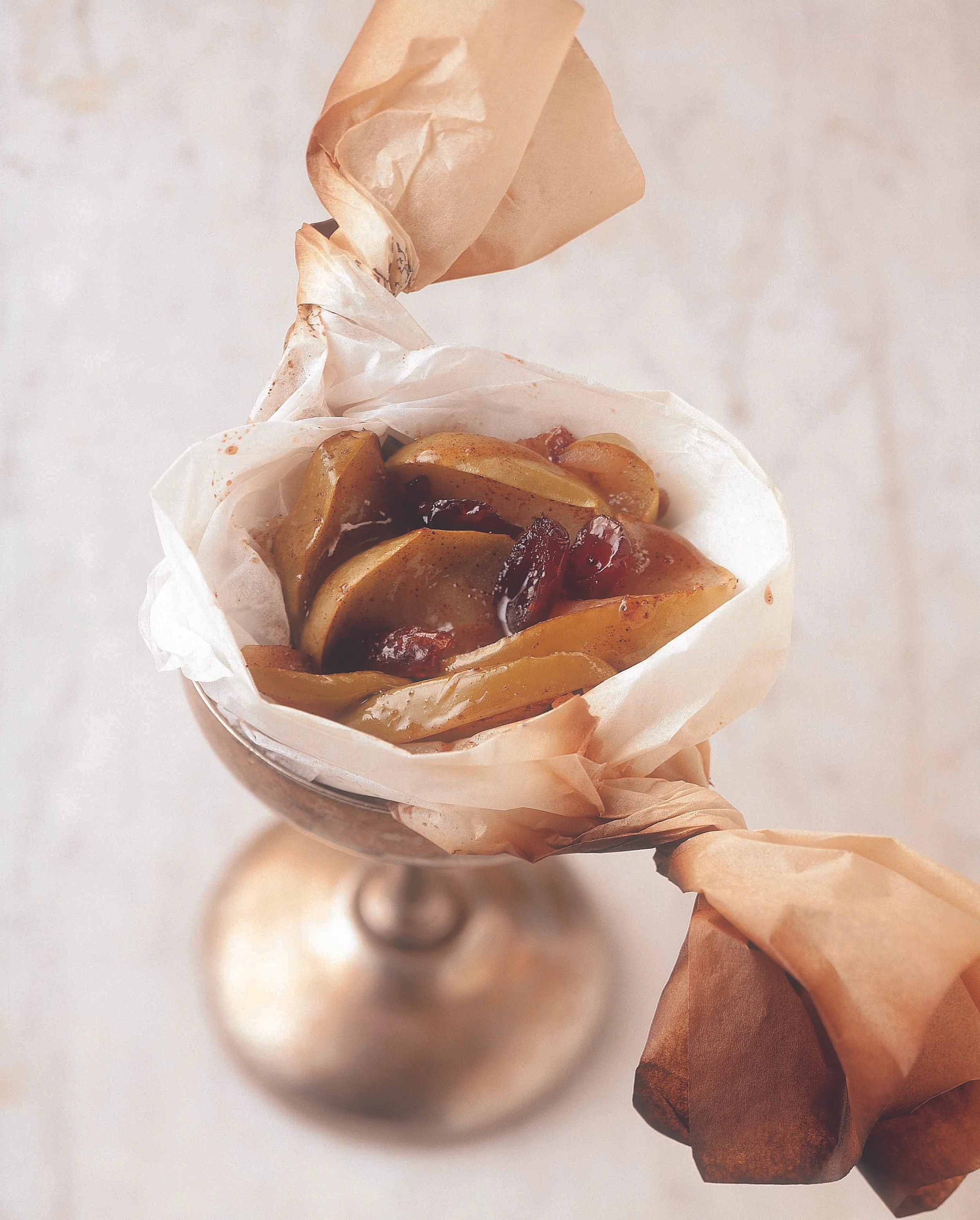 Apples Grilled in Parchment Paper