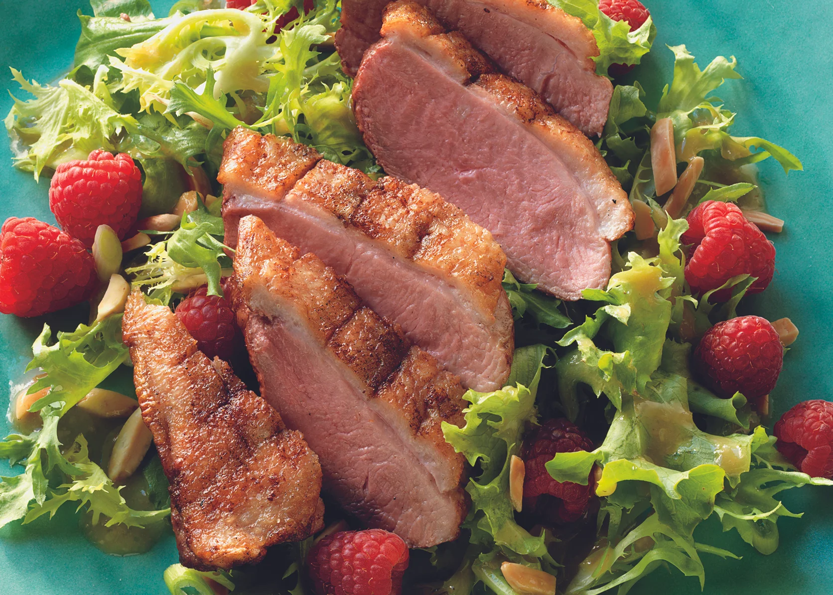 Grilled Duck Breast Salad with Hoisin Dressing