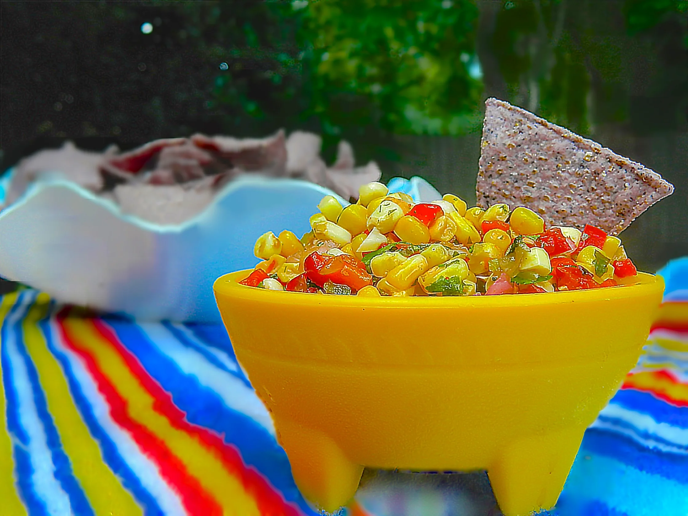 Charred Corn and Red Pepper Salsa