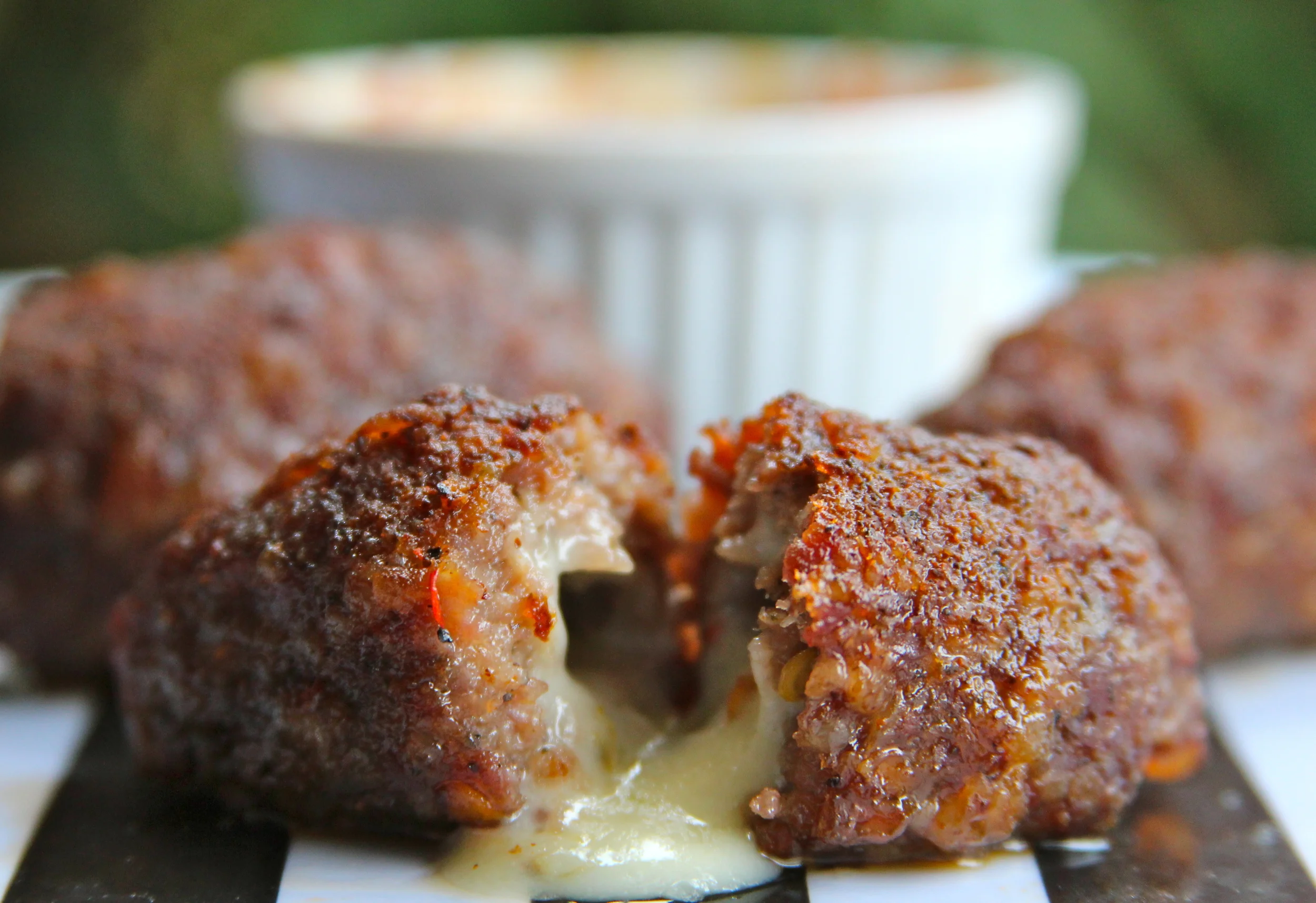 Cheese Stuffed Sausage Bites