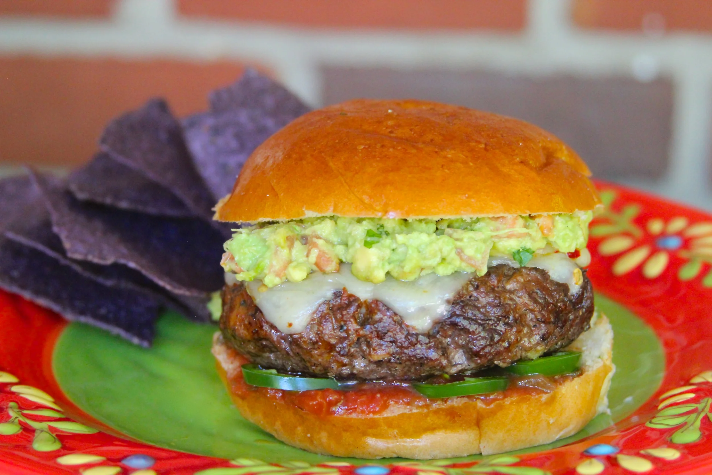 Fire Eater Guacamole Burger