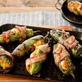 Grilled BBQ Shrimp Stuffed Jalapeno Poppers