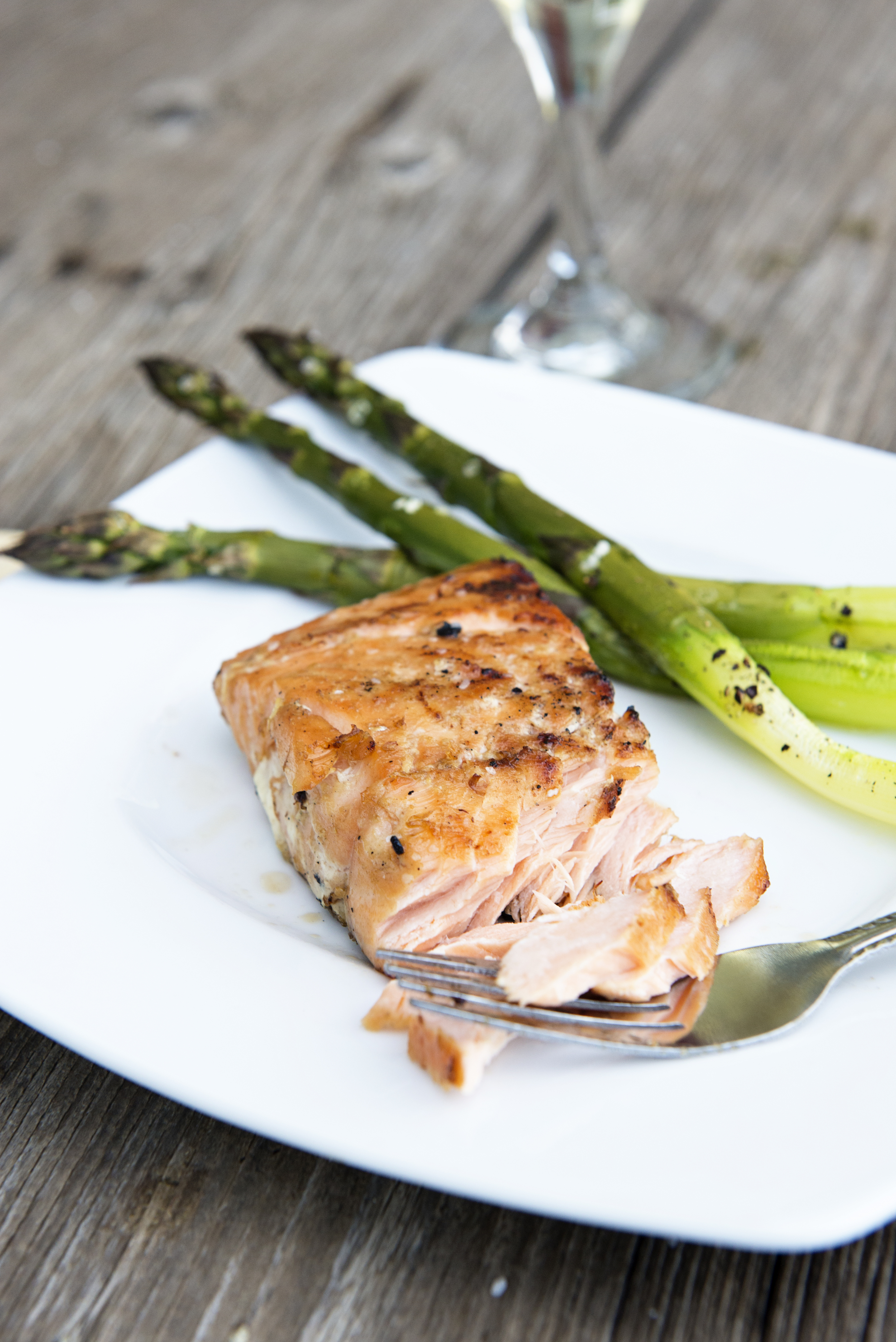 Whiskey Ginger Grilled Salmon (photo courtesy of The National Salmon Council and Dine &amp; Dish)