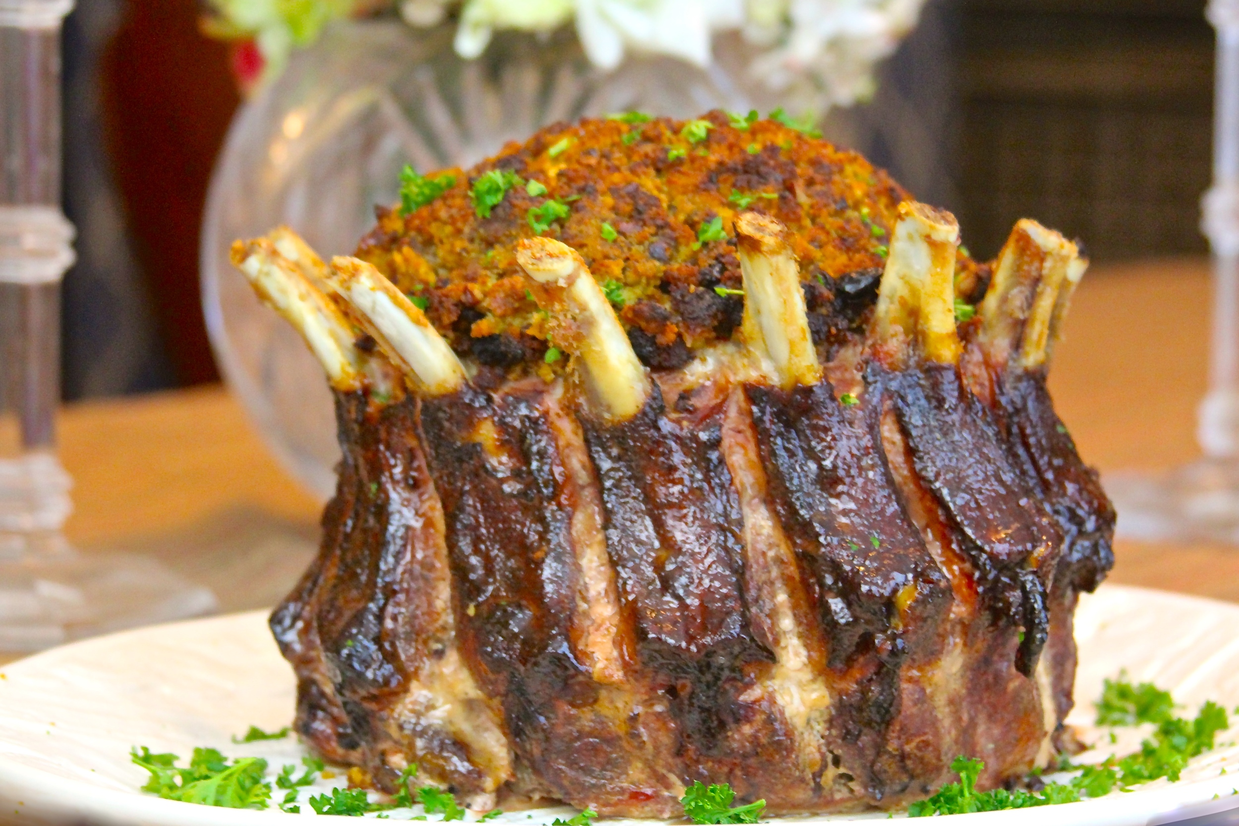 Maple Balsamic Glazed Kurobuta Pork Crown Roast — Grillocracy
