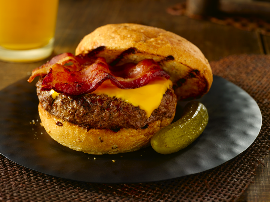 Maple-bacon Beer Burger