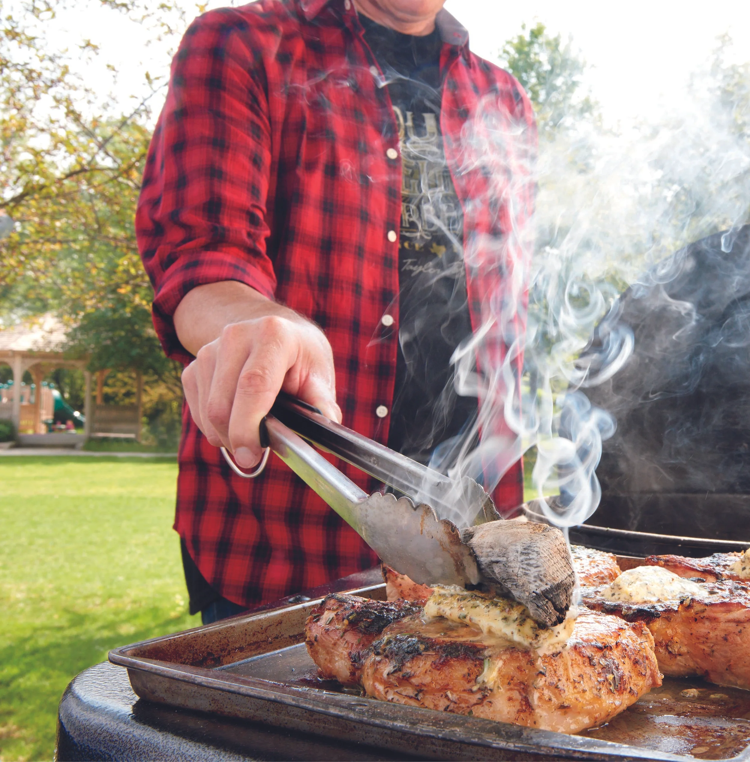 Rosemary-Lemon Pork Chops with Ember Smoked Butter