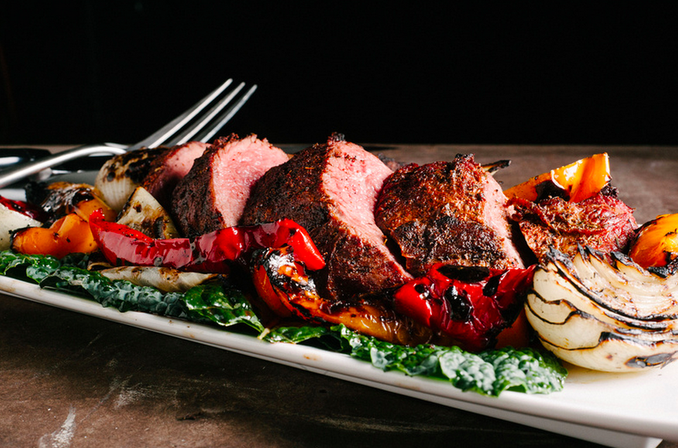 Grilled Bison Tri-Tip, Santa Maria Style