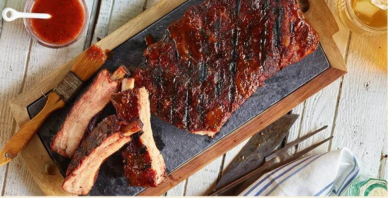 Bourbon Sauced St. Louis Spare Ribs