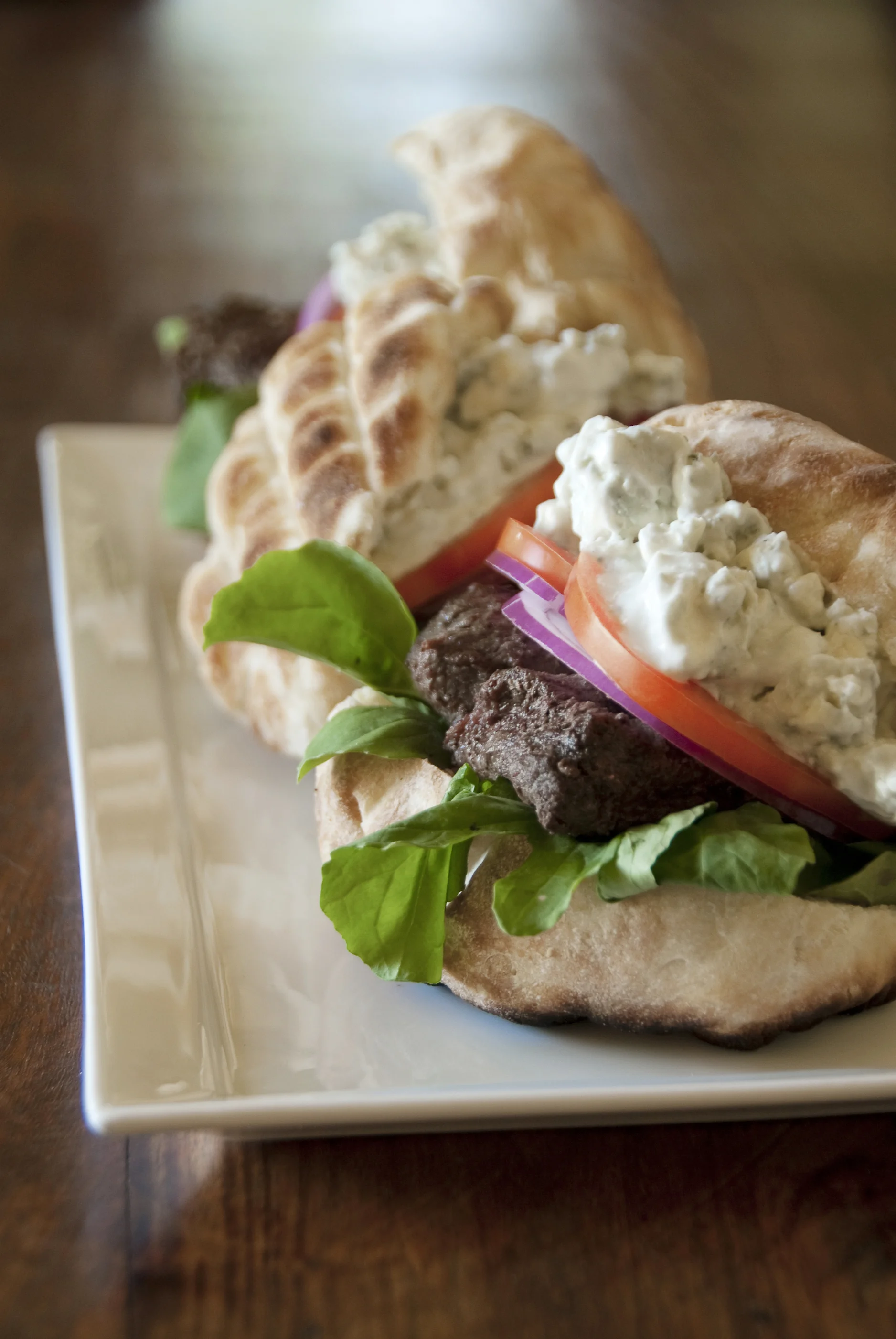 Black and Blue Ostrich Burgers