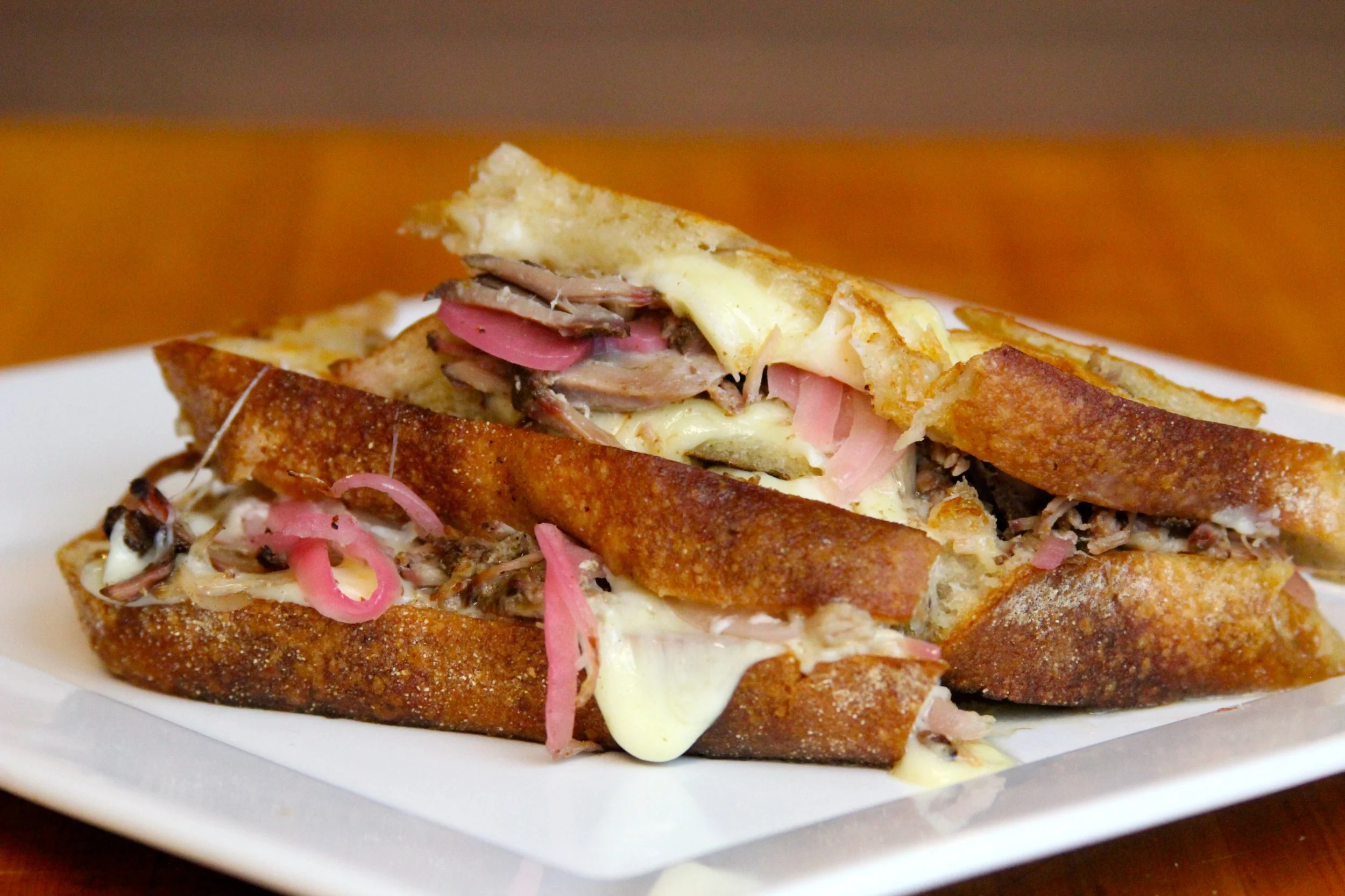 Smoked Carnitas Grilled Cheese Sandwich