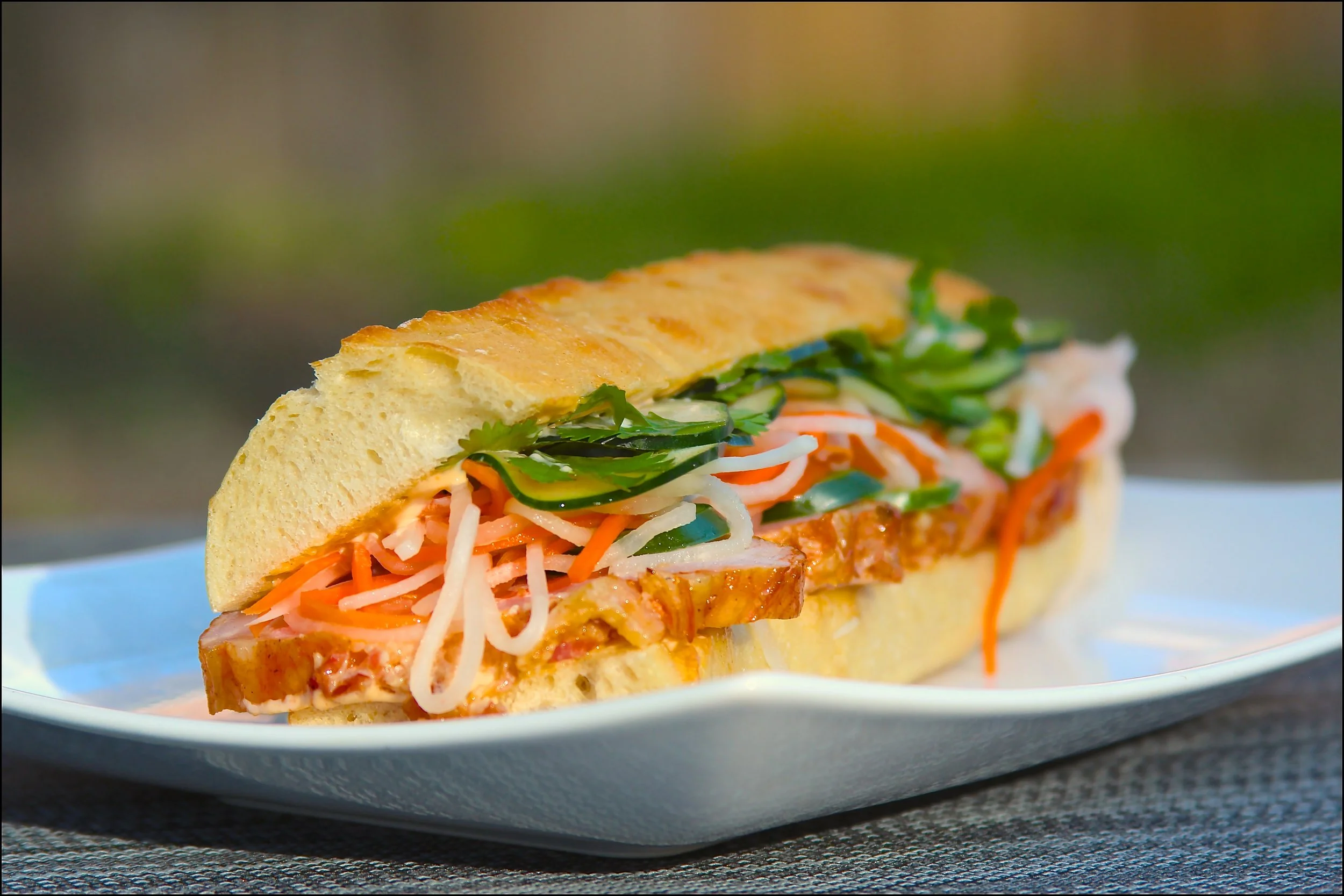 Applewood Smoked Bacon Pork Loin Bahn Mi