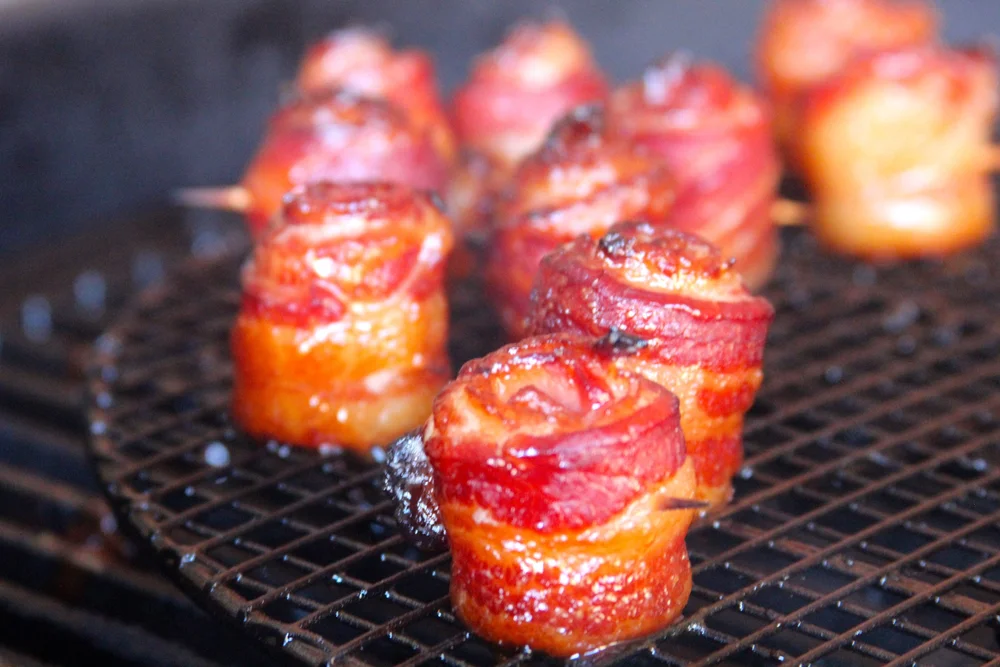 Smoked Candied Bacon Roses