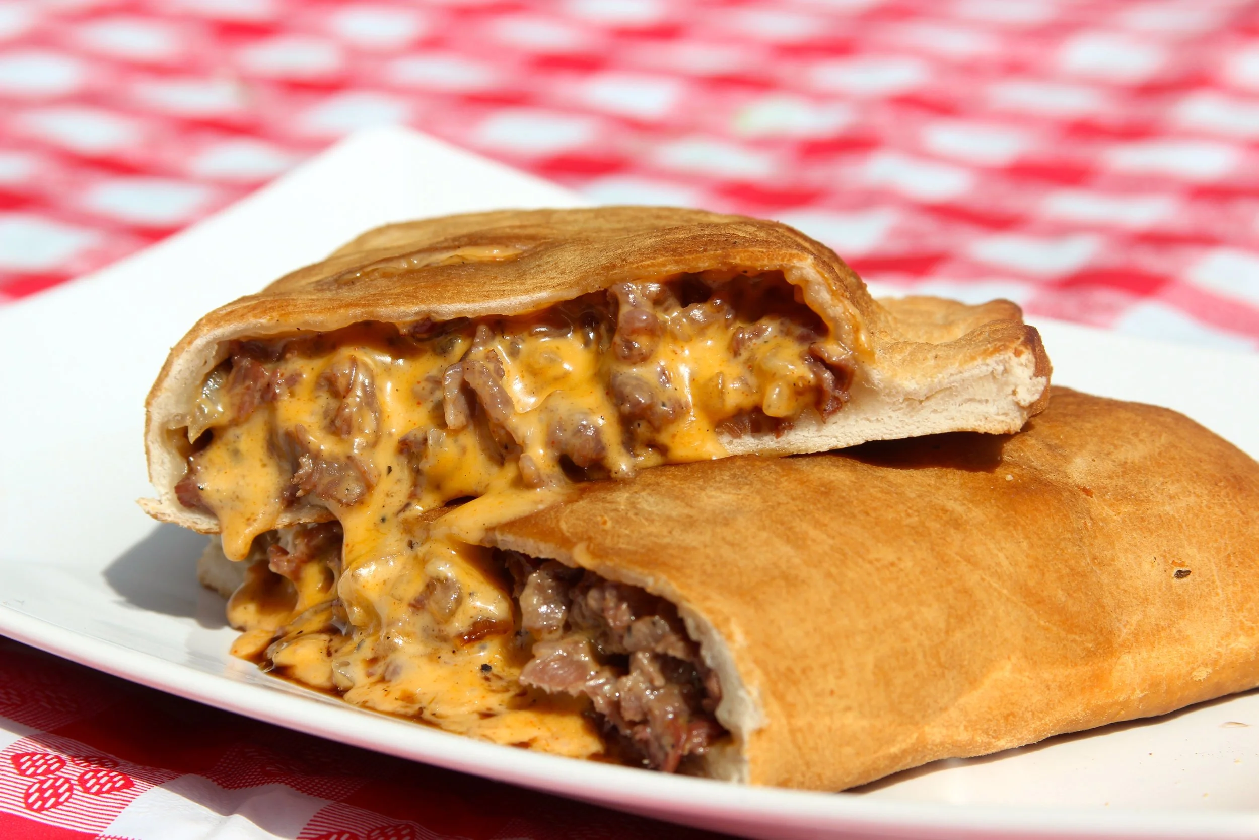 Grilled Philly Cheesesteak Calzone