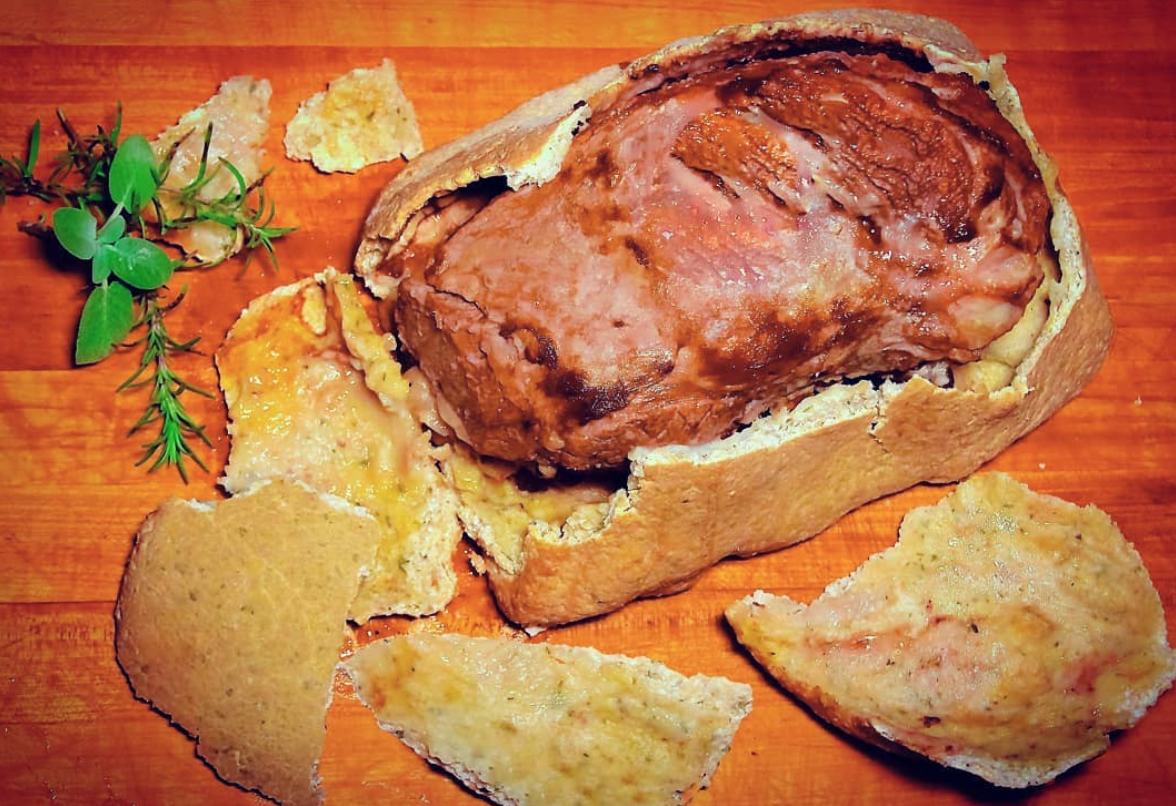 Show Stopping Smoked Herb Salt Crusted Strip Loin Roast
