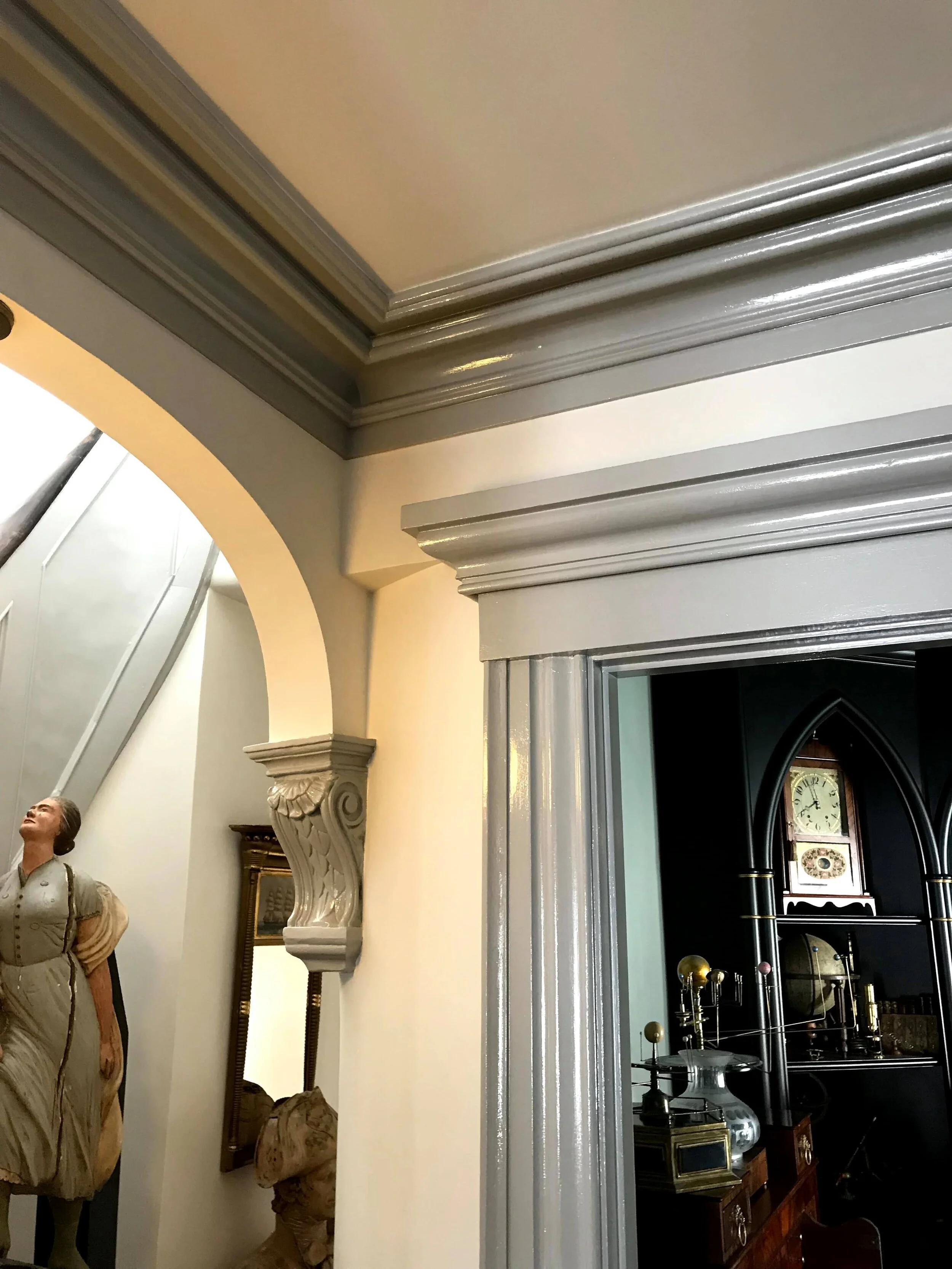 Restoration of Plaster Corbel &amp; Plaster Crown Molding