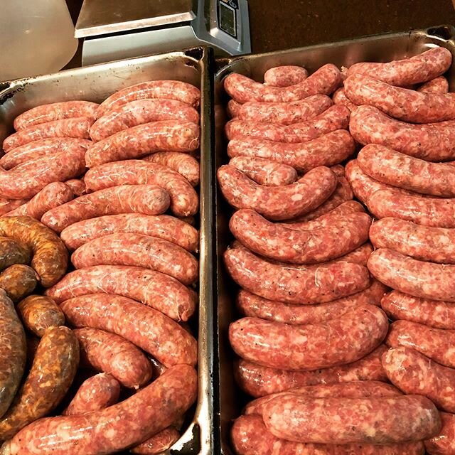 Let the grilling season begin. #sausage #italiansausage #andouillesausage #hotdogs