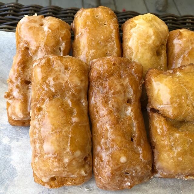 Friday is National Donut Day. We will be offering these Old Fashion Buttermilk Bars along with our regular offerings of Sourdough Country Loaves, Focaccia, Sicilian Pizza and Cinnamon Rolls. But you have to place your order by 3 p.m. today. Send your