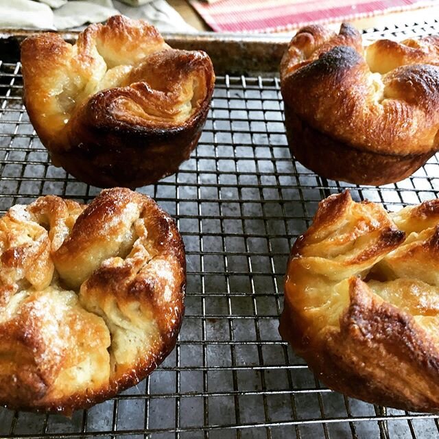 Today&rsquo;s recipe testing. #kouignamann #laminateddough #frenchpastry #pastry