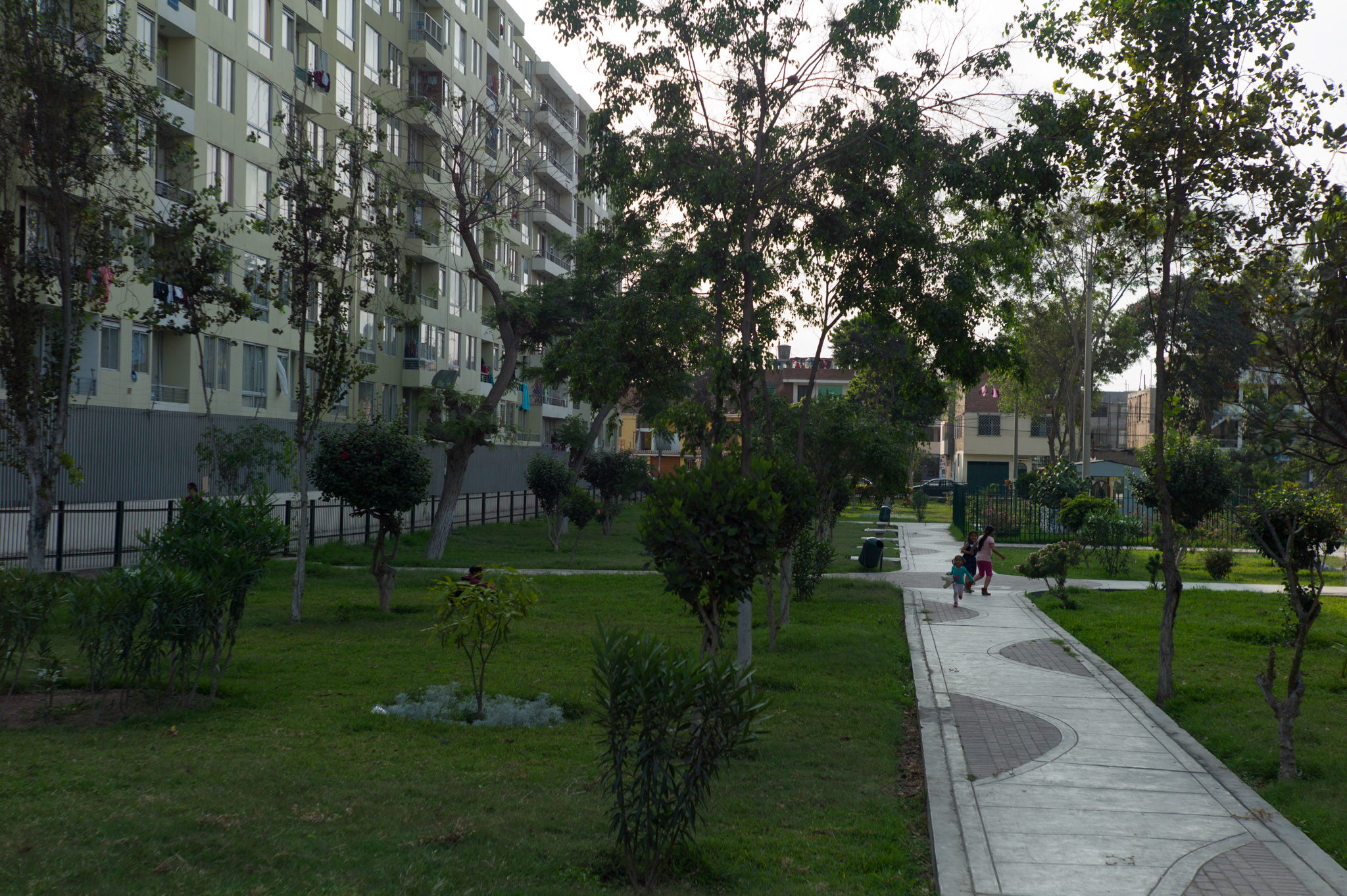 Another view of the building and park.