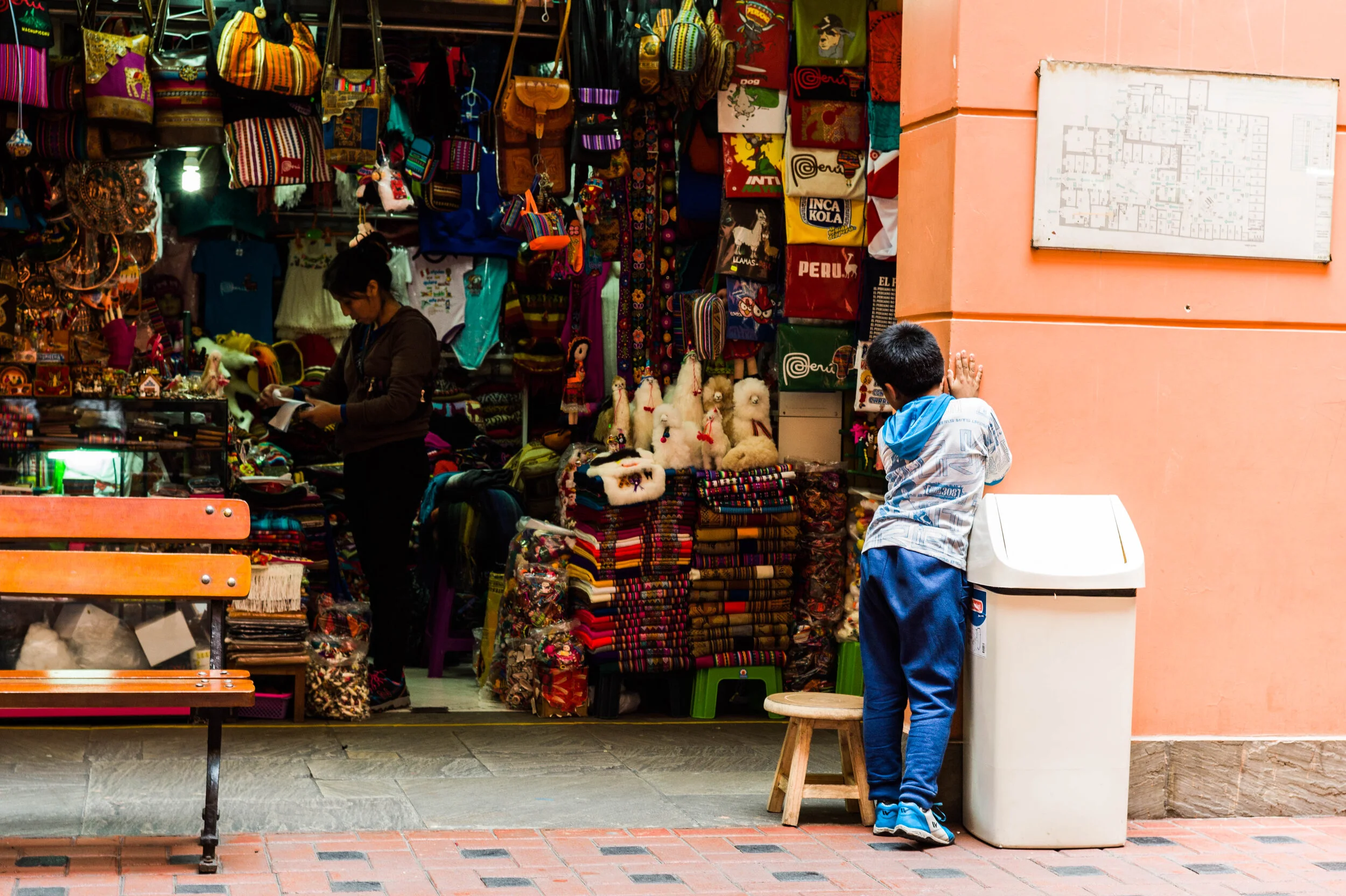 Tourist market, Historical Center of Lima.