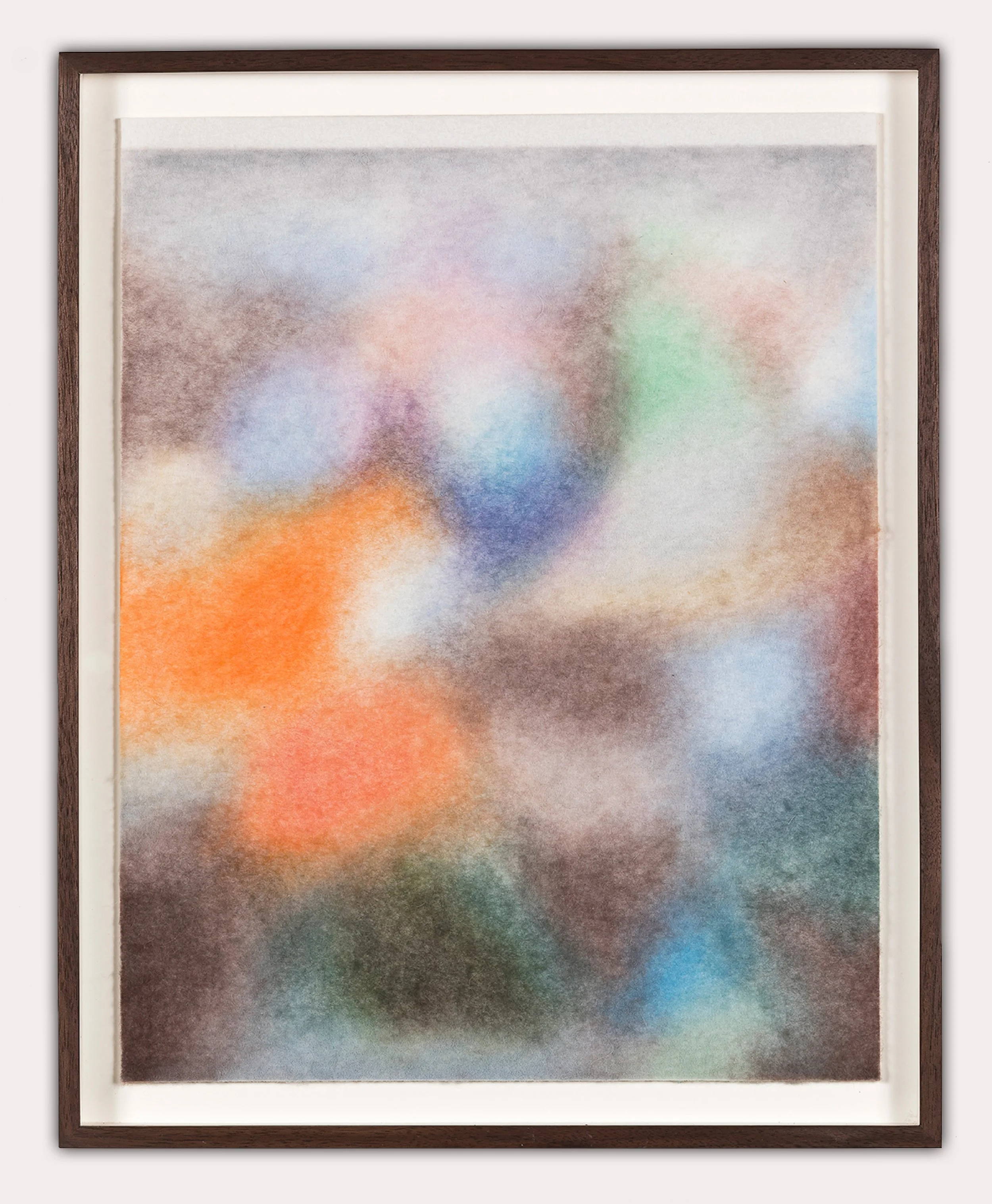    « Brazzaville, République du Congo, 20 novembre 2023 »   Drawing with color pencil on wool felt 45×35 cm 2026 