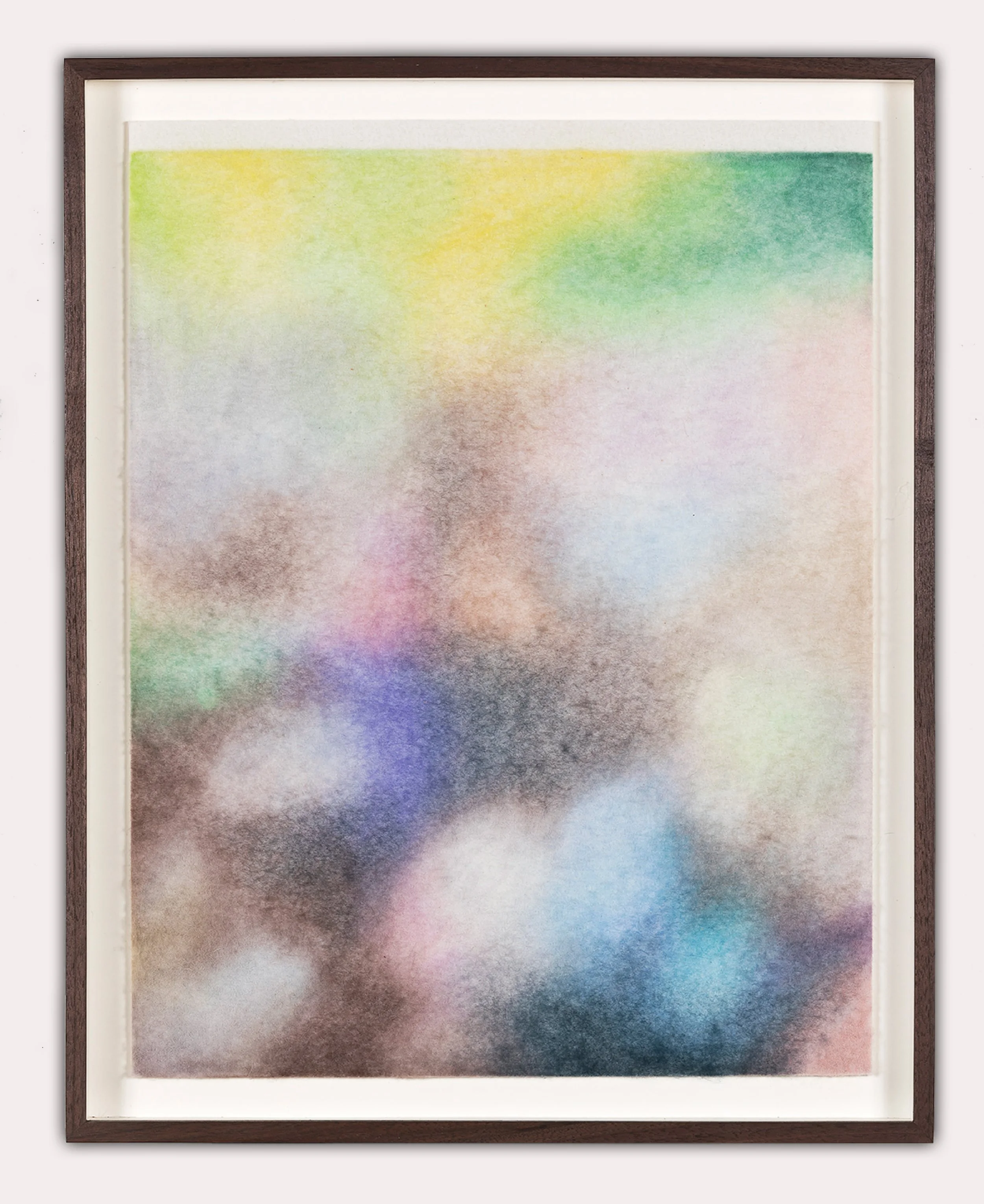    « Gizeh, Egypte, 14 août 2022 »   Drawing with color pencil on wool felt 45×35 cm 2026 