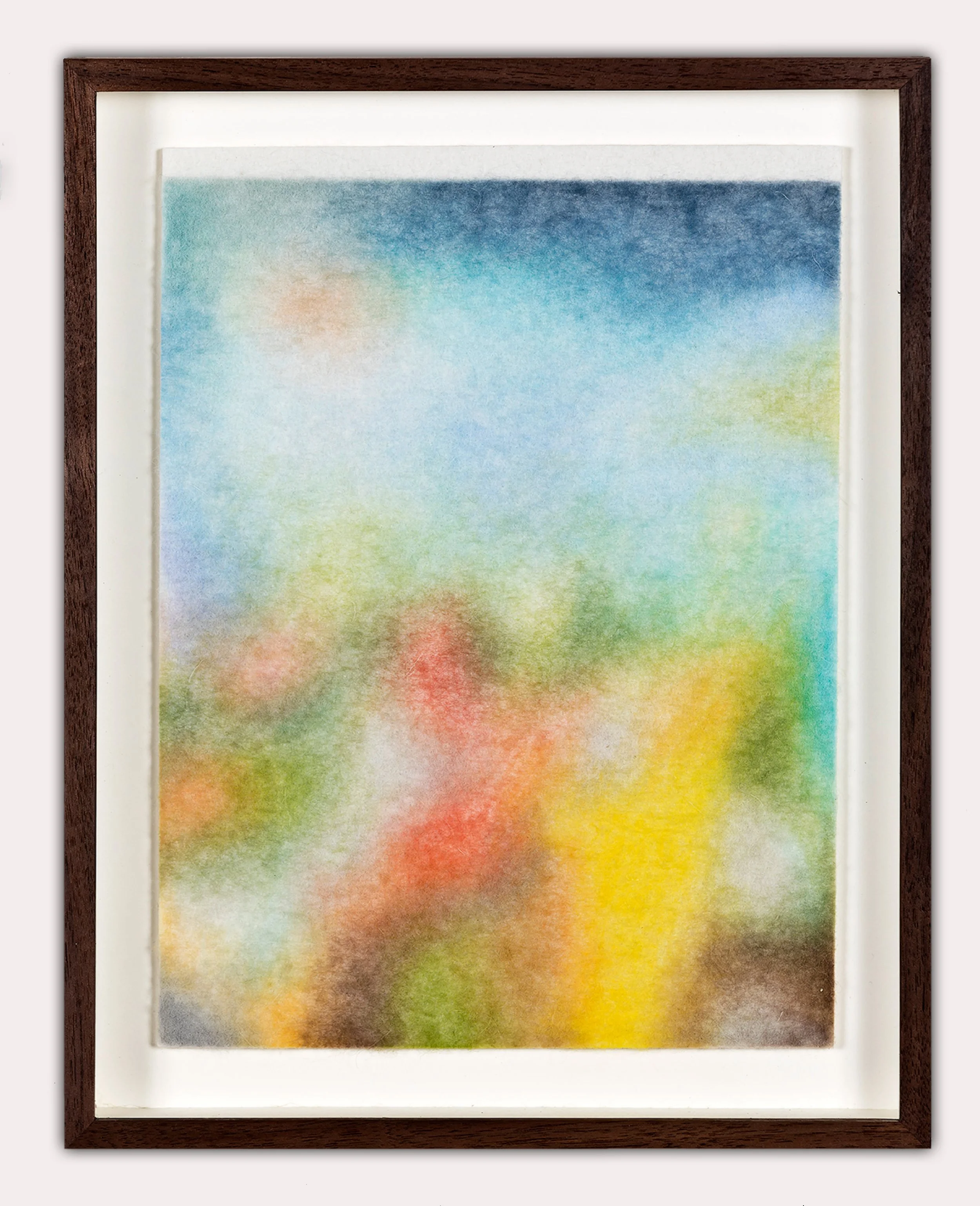    « Port-au prince, Haiti, 17 février 2015 »   Drawing with color pencil on wool felt 21×28 cm 2026 