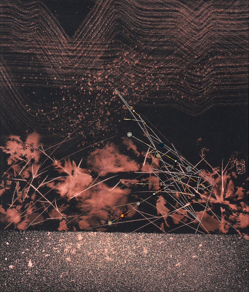 《地景與構成之二》Horizon and Strings No.2