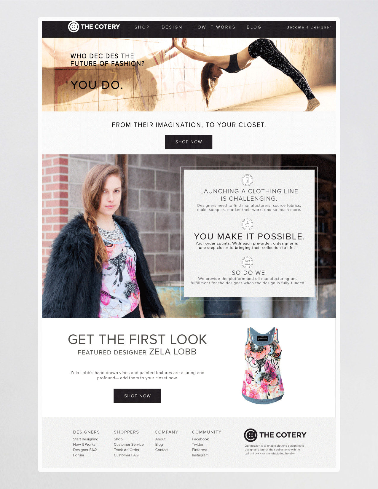 Identity & Web Layout: The Cotery