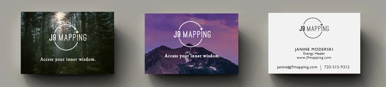 Logo Design + business cards: J9 Mapping