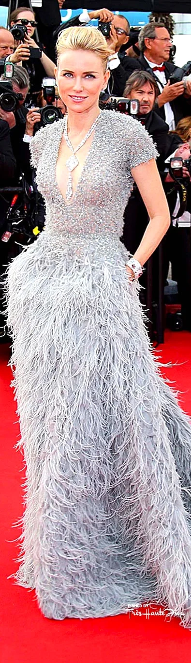 Naomi Watts, in an Elie Saab Couture gown