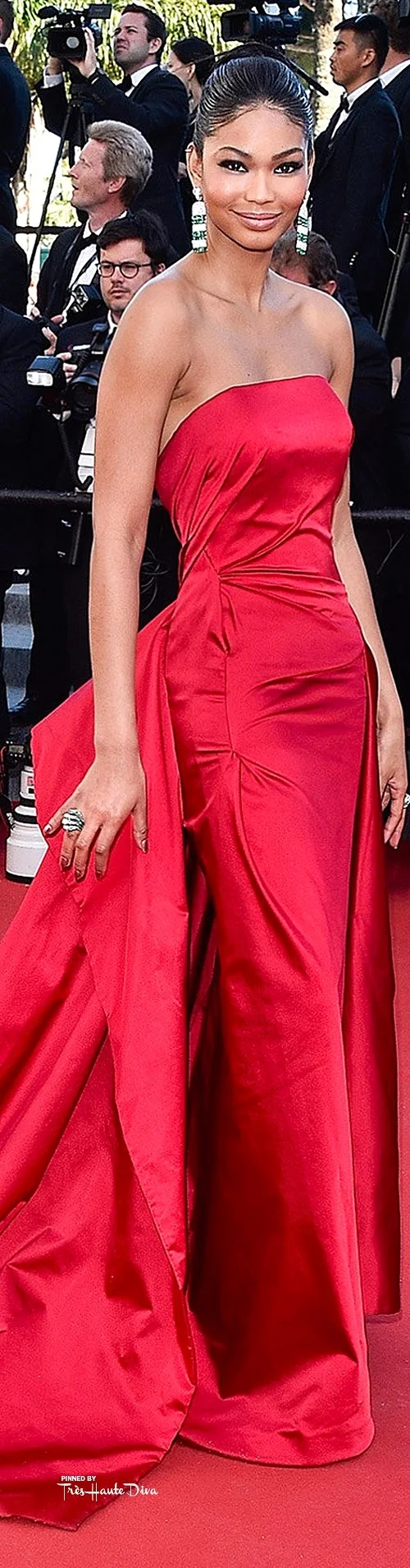 Chanel Iman in Donna Karan Atelier vogue.uk.com/ Getty