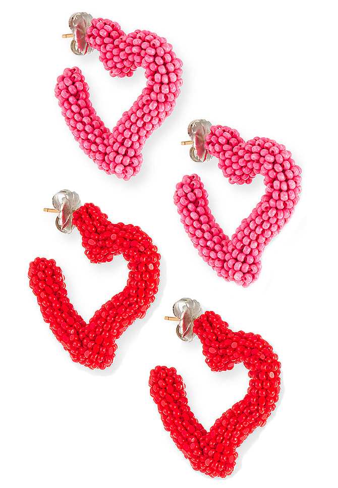  Sachin &amp; Babi Mini Heart Hoop Earrings