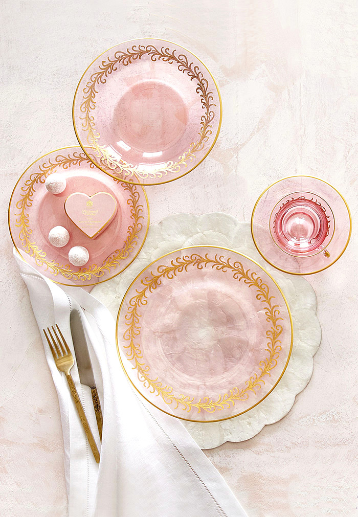 Blush Oro Bello Dinner Plates