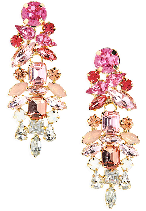 STELLA + RUBY Mini Dynasty Crystal Drop Earrings 