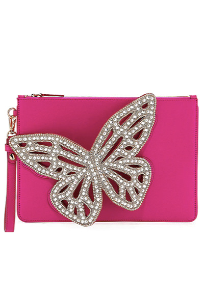  Sophia Webster Flossy Butterfly Pochette Clutch Bag