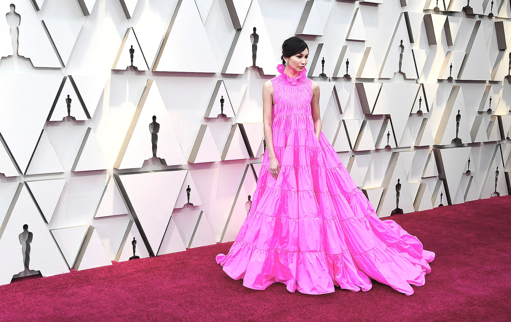 Gemma Chan in Valentino Haute Couture