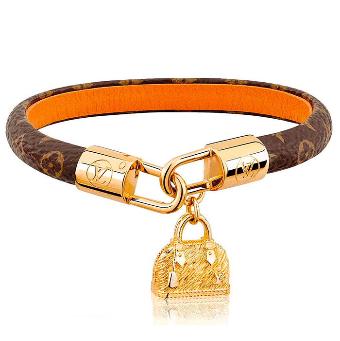 Alma Bracelet $345.00 adorned with a charm evoking the Maison's iconic Alma bag