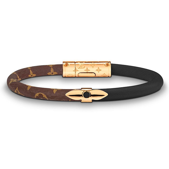 Daily Confidential Bracelet $280.00 Black Patent calf leather