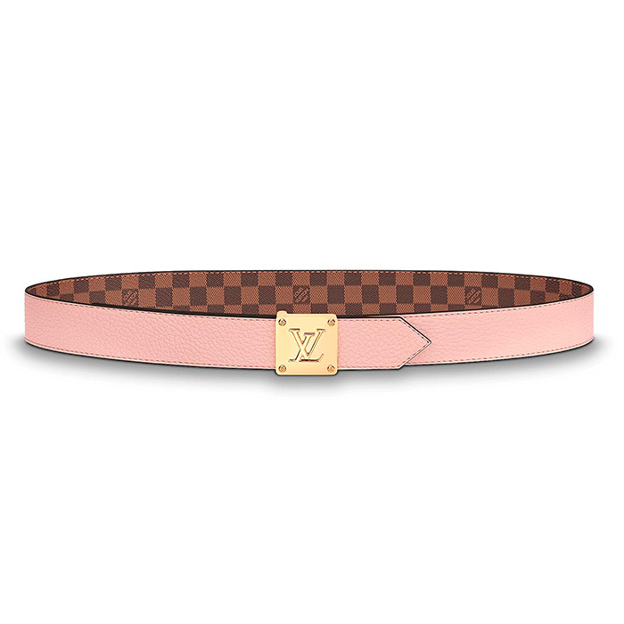 Louis Vuitton Iconic Reversible Belt Monogram Giant 30MM Red/Pink in Canvas  with Gold-tone - US