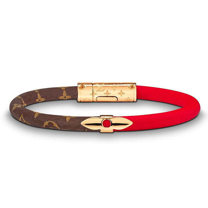 Daily Confidential Bracelet $280.00 Red Patent calf leather