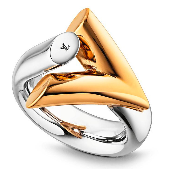 Essential V Bicolor Ring $435.00