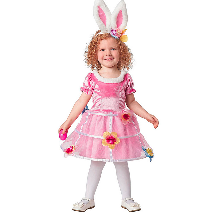 Toddler Girls' Easter Bunny Basket Costume - Spritz