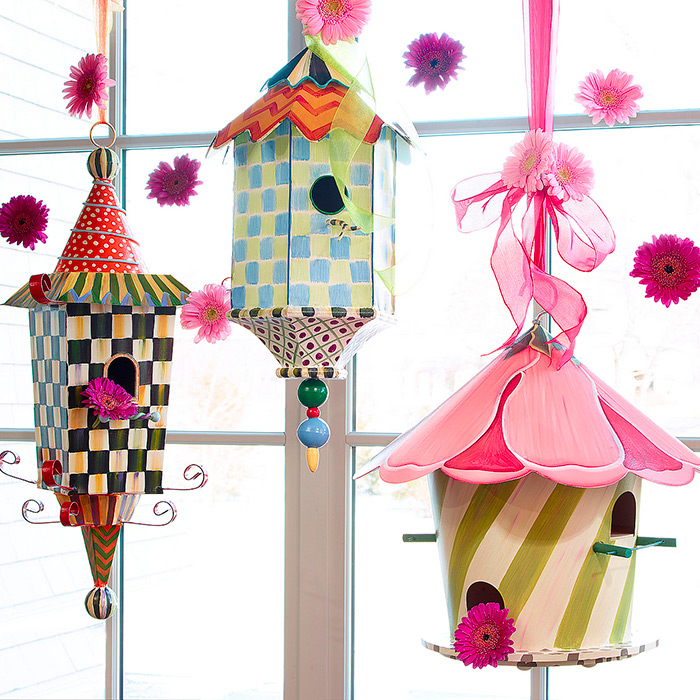 Hollyhock, Pagoda  &amp; Flyer's Folly Birdhouse