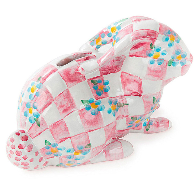 Quilted Bunny Bank - Pink